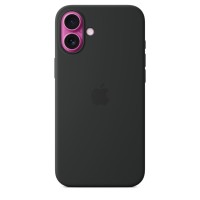 Чехол Silicone Case с MagSafe для iPhone 16 Plus, силикон, "Black"