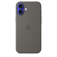 Чехол Silicone Case с MagSafe для iPhone 16 Plus, силикон, "Stone Gray"