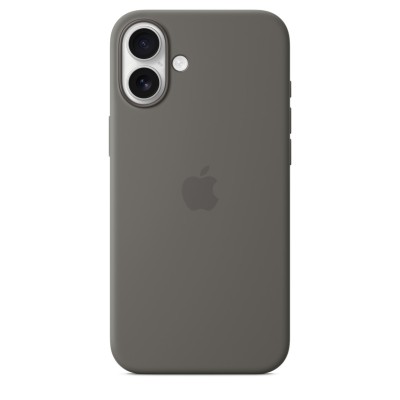 Чехол Silicone Case с MagSafe для iPhone 16 Plus, силикон, "Stone Gray"