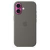 Чехол Silicone Case с MagSafe для iPhone 16, силикон, "Stone Gray"