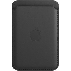 Чехол-бумажник Apple MagSafe для iPhone 12 / 12 Pro, кожа, чёрный
