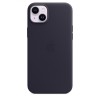 Кожаный чехол Leather Case для iPhone 14, "чёрный"