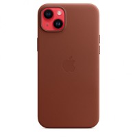Кожаный чехол Leather Case для iPhone 14 Plus, "коричневый"