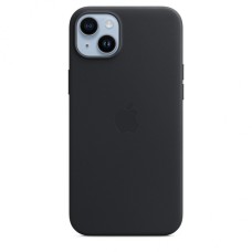 Кожаный чехол Leather Case для iPhone 14 Plus, "тёмная ночь"