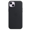 Кожаный чехол Leather Case для iPhone 14 Plus, "тёмная ночь"