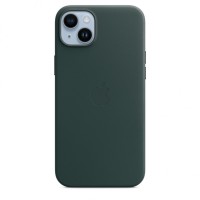 Кожаный чехол Leather Case для iPhone 14 Plus, "зелёный"