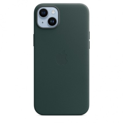 Кожаный чехол Leather Case для iPhone 14 Plus, "зелёный"