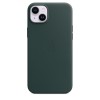 Кожаный чехол Leather Case для iPhone 14 Plus, "зелёный"