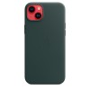 Кожаный чехол Leather Case для iPhone 14 Plus, "зелёный"
