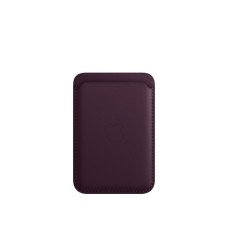Кожаный кошелёк для iPhone 14 Plus с MagSafe, "тёмно-вишнёвый"
