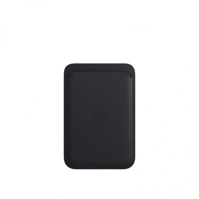 Кожаный кошелёк для iPhone 14 Pro с MagSafe, "тёмная ночь"