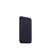 Кожаный кошелёк для iPhone 15 Pro Max с MagSafe - "чёрный"