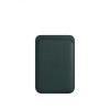 Кожаный кошелёк для iPhone 14 Pro с MagSafe, "зелёный лес" Кожаный кошелёк для iPhone 14 Pro с MagSafe, "зелёный лес"