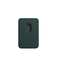 Кожаный кошелёк для iPhone 14 Pro с MagSafe, "зелёный лес"