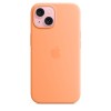 Чехол Silicone Case для iPhone 15, силикон, "Orange Sorbet"