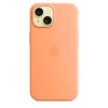 Чехол Silicone Case для iPhone 15, силикон, "Orange Sorbet"