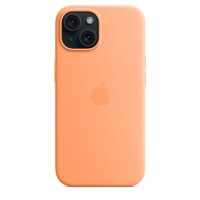 Чехол Silicone Case для iPhone 15, силикон, "Orange Sorbet"