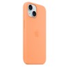 Чехол Silicone Case для iPhone 15, силикон, "Orange Sorbet"