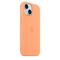 Чехол Silicone Case для iPhone 15, силикон, "Orange Sorbet"