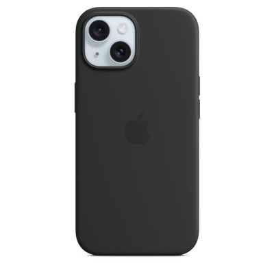 Чехол Silicone Case для iPhone 15 Plus, силикон, "Black"