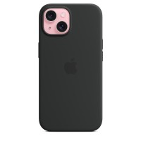 Чехол Silicone Case для iPhone 15 Plus, силикон, "Black"