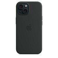 Чехол Silicone Case для iPhone 15 Plus, силикон, "Black"