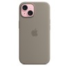 Чехол Silicone Case для iPhone 15 Plus, силикон, "Clay"