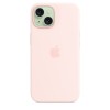 Чехол Silicone Case для iPhone 15 Plus, силикон, "Light Pink"