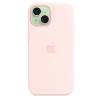 Чехол Silicone Case для iPhone 15 Plus, силикон, "Light Pink"
