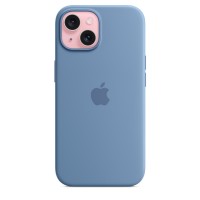 Чехол Silicone Case для iPhone 15 Plus, силикон, "Winter Blue"
