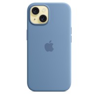 Чехол Silicone Case для iPhone 15 Plus, силикон, "Winter Blue"