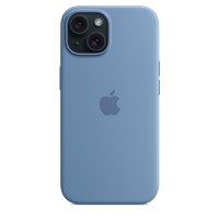 Чехол Silicone Case для iPhone 15 Plus, силикон, "Winter Blue"