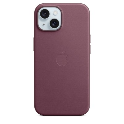 Накладка Apple FineWoven Case с MagSafe для iPhone 15, бордовый