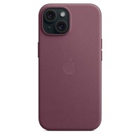 Накладка Apple FineWoven Case с MagSafe для iPhone 15, бордовый