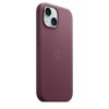 Накладка Apple FineWoven Case с MagSafe для iPhone 15, бордовый