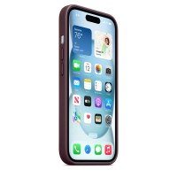 Накладка Apple FineWoven Case с MagSafe для iPhone 15, бордовый