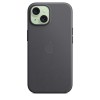 Накладка Apple FineWoven Case с MagSafe для iPhone 15 Plus, чёрный