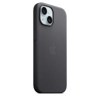 Накладка Apple FineWoven Case с MagSafe для iPhone 15 Plus, чёрный