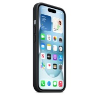 Накладка Apple FineWoven Case с MagSafe для iPhone 15 Plus, чёрный