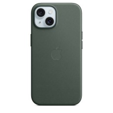 Накладка Apple FineWoven Case с MagSafe для iPhone 15 Plus, зелёный