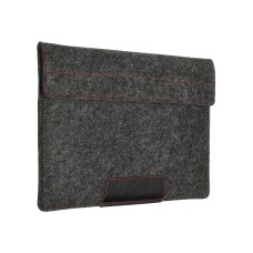 Чехол-конверт с карманом Alexander для MacBook Air 15'', войлок и кожа, тёмно-серый