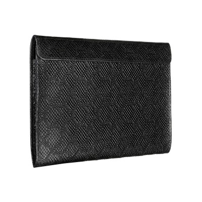 Чехол-конверт Alexander для MacBook Pro 14", кожа, ромб, чёрный