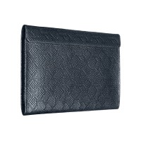 Чехол-конверт Alexander для MacBook Pro 14", кожа, ромб, синий