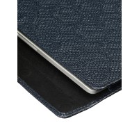 Чехол-конверт Alexander для MacBook Pro 14", кожа, ромб, синий