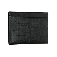 Чехол-конверт Alexander для MacBook Pro 14", кожа, питон, чёрный