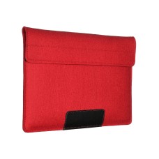 Чехол-конверт Alexander для MacBook Pro 16", войлок с кожаными вставками, красный