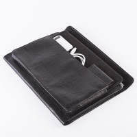 Чехол-конверт с карманом Alexander для MacBook Pro 13"/ Air 13" NEW, кожа, кроко, чёрный