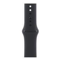 Apple Watch Series 11, 42mm, Space Gray Aluminum Case with Black Sport Band - M/L
