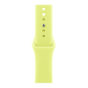 Apple Watch Series 11, 42mm, Space Gray Aluminum Case with Neon Yellow Sport Band - S/M