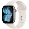 Apple Watch Series 11, 42mm, Space Gray Aluminum Case with Starlight Sport Band - M/L